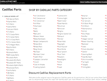 Tablet Screenshot of cadillacpart.net